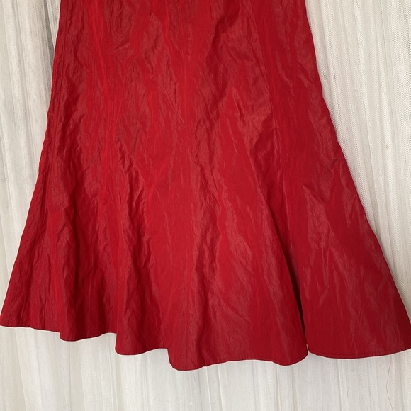 Betty Barclay collection! A-line red skirt! Holiday, party, cocktail! Size 42 - Picture 5 of 15